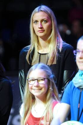 Tennis-Spielerin Petra Kvitova anläßlich des WTA Tennis Damen Porsche Tennis Grand Prix am 18.04.2016 in der Porsche-Arena Stuttgart.