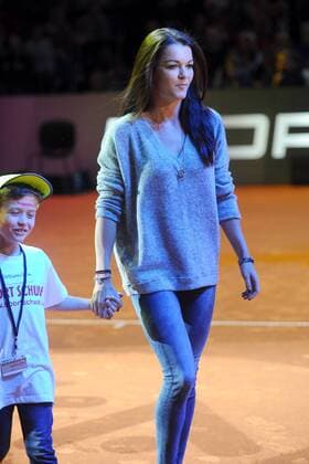 Tennis-Spielerin Agnieszka Radwanska anläßlich des WTA Tennis Damen Porsche Tennis Grand Prix am 18.04.2016 in der Porsche-Arena Stuttgart.