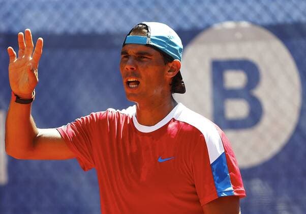 Spanish tennis player Rafael Nadal takes part in a training session to prepare his participation at 64th Barcelona Open Banc Sabadell Conde de Godo tournament in Barcelona, northeastern Spain, 19 April 2016. The tournament runs in Barcelona from April 18th to 24th 2016. Spanish tennis player Rafael Nadal training session !ACHTUNG: NUR REDAKTIONELLE NUTZUNG!  20160419-635966720897856722
