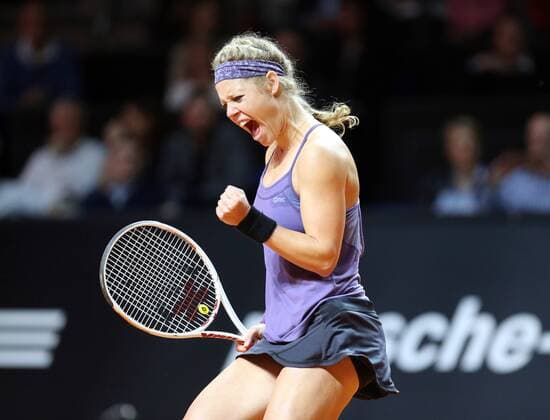 Bilder des Tages - SPORT Porsche Tennis Grand Prix 2016 Deutschland, Stuttgart, 19.04.2016, Tennis, Porsche Tennis Grand Prix 2016, Stuttgart: Laura Siegemund (GER).