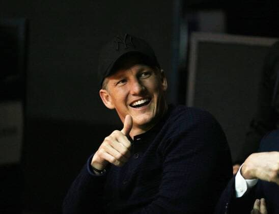 Bilder des Tages - SPORT Porsche Tennis Grand Prix 2016 Deutschland, Stuttgart, 19.04.2016, Tennis, Porsche Tennis Grand Prix 2016, Stuttgart: Bastian Schweinsteiger Manchester United ManU Freund von Ana Ivanovic (SRB).