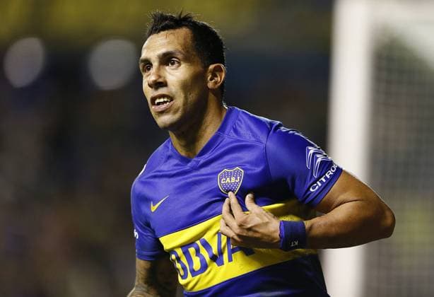 Carlos Tevez de Boca Juniors. Boca Juniors vs Bolivar. Copa Libertadores 2016 - Estadio: Alberto J. Armando - La Bombonera (Buenos Aires, Argentina).