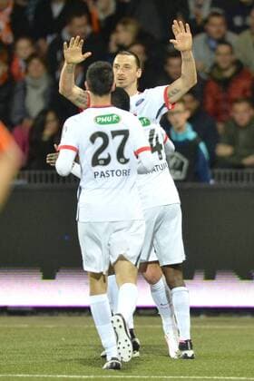 ZLATAN IBRAHIMOVIC (psg) - Jubel FOOTBALL : Lorient vs Paris SG - Coupe de France - 19 04 2016 AnthonyBIBARD FEP 