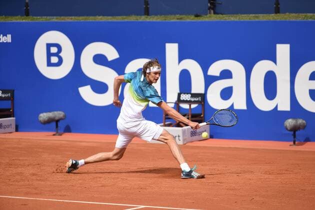 Alexander Zverev playing Thomaz Bellucci at Barcelona Open 2016 Tennis  JMC_5961