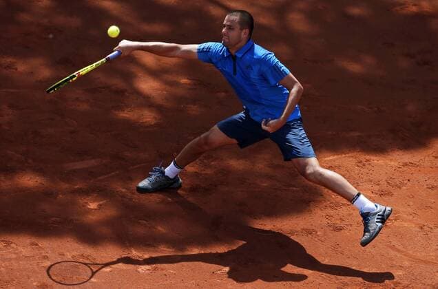 BARCELONA -april 20- SPAIN: Mikhail Youznhy during the match against Fabio Fognini, corresponding to the third round of the Open Banc Sabadell, 64 Trophy Conde de Godo, played on the RCT Barcelona1899, on april 20, 2016. Photo: Joan Valls Urbanandsport Cordon Press  xJoanxValls Urbanandsportx xBARCELONA-OPEN-BANC-SABADELL-TENNISx