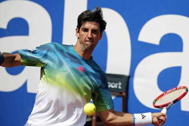 BARCELONA -april 20- SPAIN: Thomaz Bellucci during the match against Alexander Zverev, corresponding to the third round of the Open Banc Sabadell, 64 Trophy Conde de Godo, played on the RCT Barcelona1899, on april 20, 2016. Photo: Joan Valls Urbanandsport Cordon Press  xJoanxValls Urbanandsportx xBARCELONA-OPEN-BANC-SABADELL-TENNISx