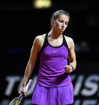 Annika Beck (GER) Jubel jubelt über gewonnenen Punkt Tennis Damen 20.04.2016 Porsche Tennis Grand Prix GP Stuttgart 2016 Porsche-Arena 16.04.-24.04.2016 Porsche Tennis Grand Prix Stuttgart 2016