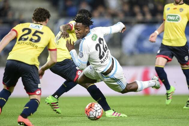 Jerome ONGUENE (FCSM) vs BATSHUAYI Michy (OM) FOOTBALL : FC Sochaux vs OM - 1 2 finale coupe de France - 20 04 2016 JBAutissierx 