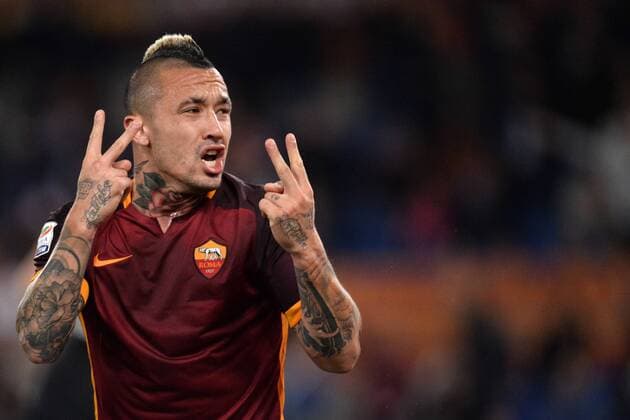 Radja Nainggolan Roma. Fußball Italien Serie A 2015 2016 AS Rom - FC Turin AntoxBaldassarre