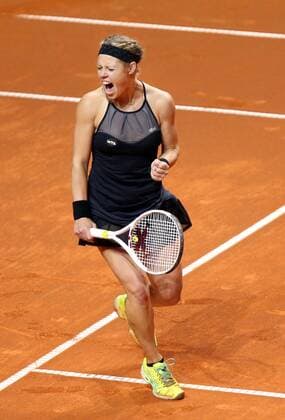 Stuttgart Porsche Tennis Grand Prix 2016, Laura Siegemund (GER) jubelt und ballt die Faust