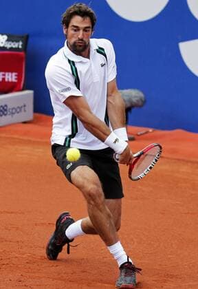 BARCELONA -april 21- SPAIN: Jeremy Chardy during the match against Kei Nishikori, corresponding to the third round of the Open Banc Sabadell, 64 Trophy Conde de Godo, played on the RCT Barcelona1899, on april 21, 2016. Photo: Joan Valls Urbanandsport Cordon Press  xJoanxValls Urbanandsportx xBARCELONA-OPEN-BANC-SABADELL-TENNISx