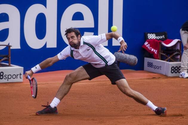 BARCELONA - April 21- SPAIN: Jeremy Chardy (FRA) during the match between Jeremy Chardy (FRA) v Kei Nishikori (JPN) of the Open Banc Sabadell, 64 Trophy Conde de Godo, played on the RCT Barcelona 1899, on april 21, 2016. Photo: Mikel Trigueros Urbanandsport Cordon Press ---------------------------------- BARCELONA - Abril, 21 - ESPANA: Jeremy Chardy (FRA) durante el partido entre Jeremy Chardy (FRA) v Kei Nishikori (JPN)de la edicion 64 del Barcelona Open Banc Sabadell Trofeo Conde Godo, celebrada en el RCT Barcelona 1899, el 21 de Abril de 2016. Foto: Mikel Trigueros Urbanandsport Cordon Press  xMikelxTriguerosx xBARCELONA-OPEN-BANC-SABADELLx64-TROFEO-CONDE-GODOx