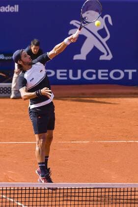 BARCELONA - April 21- SPAIN: Feliciano Lopez (ESP) during the match between Philipp Kohlschreiber (GER) v Feliciano Lopez (ESP) of the Open Banc Sabadell, 64 Trophy Conde de Godo, played on the RCT Barcelona 1899, on april 21, 2016. Sabadell Trofeo Conde Godo, celebrada en el RCT Barcelona 1899, el 21 de Abril de 2016.  xMikelxTriguerosx xBARCELONA-OPEN-BANC-SABADELLx64-TROFEO-CONDE-GODOx