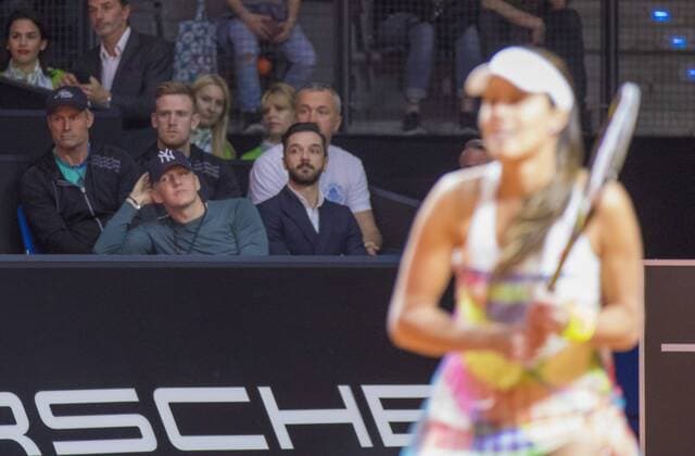 Ana IVANOVIC, SRB in Aktion vor ihrem Freund Bastian SCHWEINSTEIGER in Stuttgart , 21.04.2016
