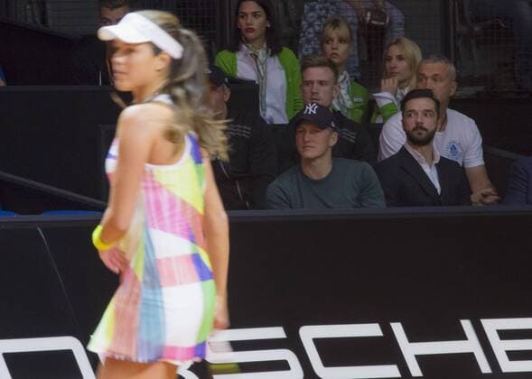 Ana IVANOVIC, SRB in Aktion vor ihrem Freund Bastian SCHWEINSTEIGER in Stuttgart , 21.04.2016