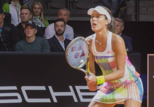 Ana IVANOVIC, SRB in Aktion vor ihrem Freund Bastian SCHWEINSTEIGER in Stuttgart , 21.04.2016