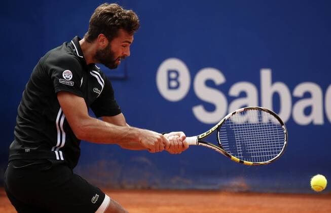BARCELONA -april 22- SPAIN: Benoit Paire during the match against Marek Jaziri, corresponding to the 1 8 final of the Open Banc Sabadell, 64 Trophy Conde de Godo, played on the RCT Barcelona1899, on april 22, 2016. Photo: Joan Valls Urbanandsport Cordon Press  xJoanxValls Urbanandsportx xBARCELONA-OPEN-BANC-SABADELL-TENNISx