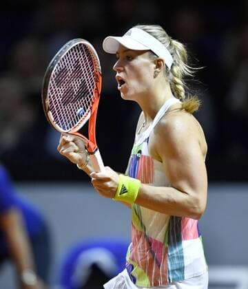 Angelique KERBER (GER) Jubel jubelt über gewonnenen Punkt Tennis Damen 22.04.2016 Porsche Tennis Grand Prix GP Stuttgart 2016 Porsche-Arena 16.04.-24.04.2016 Porsche Tennis Grand Prix Stuttgart 2016