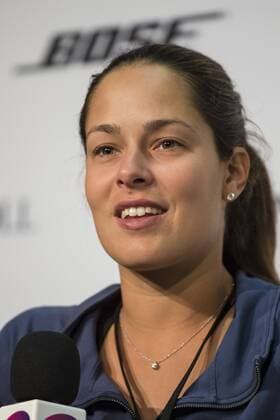 Ana IVANOVIC, SRB bei der Pressekonferenz Halbfigur, Freisteller , Aktion, Einzelbild, Portrait, Porträt, Tennis Grand Prix Porsche Damen WTA Tennis Damen in Stuttgart , 21.04.2016