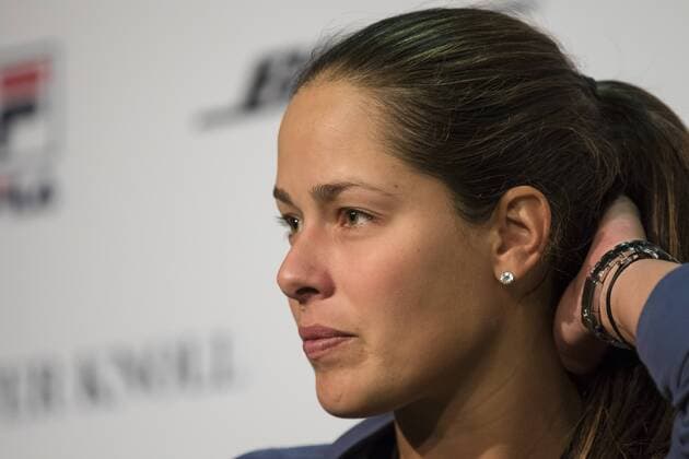 Ana IVANOVIC, SRB bei der Pressekonferenz Halbfigur, Freisteller , Aktion, Einzelbild, Portrait, Porträt, Tennis Grand Prix Porsche Damen WTA Tennis Damen in Stuttgart , 21.04.2016