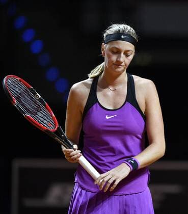Petra Kvitova (CZE) enttäuscht Tennis Damen 22.04.2016 Porsche Tennis Grand Prix GP Stuttgart 2016 Porsche-Arena 16.04.-24.04.2016 Porsche Tennis Grand Prix Stuttgart 2016