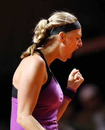 Stuttgart Porsche Tennis Grand Prix 2016, Petra Kvitova (CZE) jubelt unf ballt die Faust