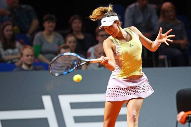 Stuttgart Garbine MUGURUZA (ESP), Viertelfinale, Porsche Tennis Grand Prix 2016, Damen Tennis, 22.04.2016, Copyright: Langerx xEibner-Pressefoto EP_HLR