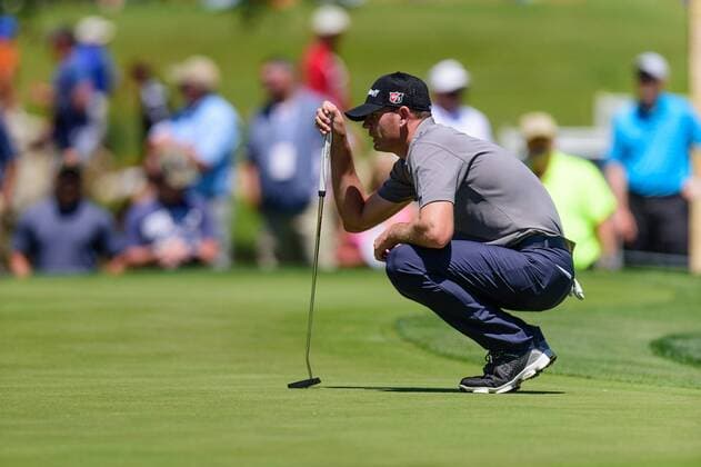 22 April 2016: Brendan Steele during the second round of the Valero Texas Open at the TPC San Antonio Oaks Course in San Antonio, TX. (Photo by Daniel Dunn Icon Sportswire) GOLF: APR 22 PGA Golf Herren - Valero Texas Open - Second Round Icon16042214 EDITORIAL USE ONLY