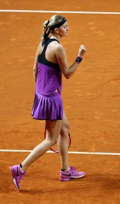Stuttgart Porsche Tennis Grand Prix 2016, Petra Kvitova (CZE) jubelt und ballt die Faust