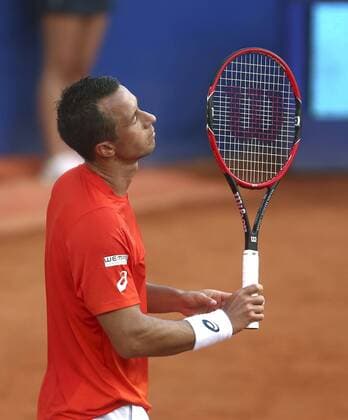 Themen der Woche - Sport Bilder des Tages - Sport German Tennis player Philipp Kohlschreiber reacts after a point of Spanish Rafael Nadal during a Barcelona Open Banc Sabadell Trofeo Conde de Godo semifinal in Barcelona, Catalonia, Spain, 23 April 2016. Nadal won 6-3,6-3 RAFEL NADAL VS PHILIPP KOHLSCHERBER !ACHTUNG: NUR REDAKTIONELLE NUTZUNG!  BCN011 20160423-635970331674597358