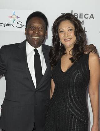 USA: Pele and Marcia Aoki attend premiere at TFF Pele and Marcia Aoki attend Tribeca Film Festival premiere of Pele: Birth of a Legend at BMCC  LevxRadin