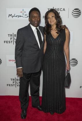 USA: Pele and Marcia Aoki attend premiere at TFF Pele and Marcia Aoki attend Tribeca Film Festival premiere of Pele: Birth of a Legend at BMCC  LevxRadin