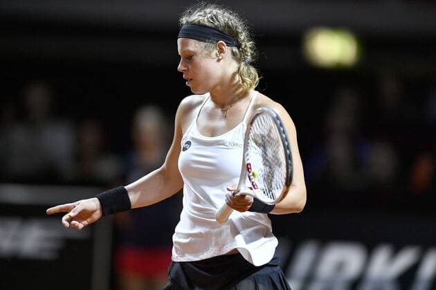 Laura SIEGEMUND (GER) enttäuscht Finale Tennis Damen 24.04.2016 Porsche Tennis Grand Prix GP Stuttgart 2016 Porsche-Arena 16.04.-24.04.2016 Porsche Tennis Grand Prix Stuttgart 2016