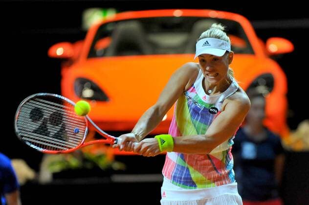 Angelique KERBER (GER). Deutschland, Stuttgart: Tennis, Porsche Tennis Grand Prix, Finale am 24.04.2016, Porsche-Arena.