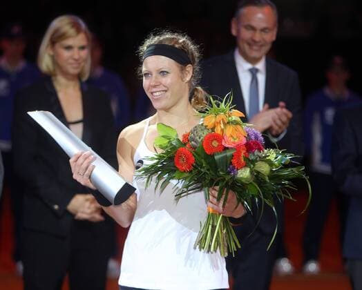 Porsche Tennis Grand Prix 2016 Deutschland, Stuttgart, 24.04.2016, Tennis, Porsche Tennis Grand Prix 2016, Stuttgart: Laura Siegemund (GER).