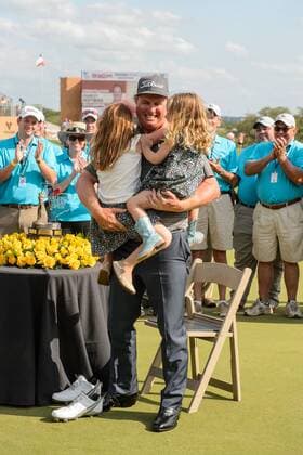 24 Apr 2016: Charley Hoffman after the final round of the Valero Texas Open at the TPC San Antonio Oaks Course in San Antonio, TX. (Photo by Daniel Dunn Icon Sportswire) GOLF: APR 24 PGA Golf Herren - Valero Texas Open - Final Round Icon16042451 EDITORIAL USE ONLY
