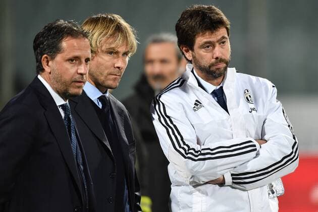 Serie A AC Florenz ACF Fiorentina-Juventus Turin Andrea Agnelli-Pavel Nedved-Fabio Paratici 