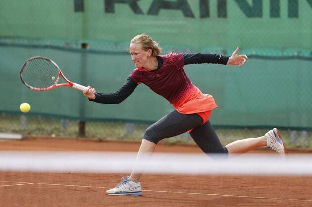 TENNIS - WIESBADEN TENNIS OPEN 2016 - 25.04.2016, ITF Womens Circuit - WTO, Geburtstagskind Laura Schaeder (GER), -