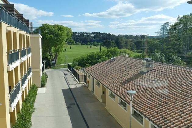 Fußball, EURO 2016, Mannschaftsquartier der Schweiz in Vichy VICHY SPA HOTEL vue exterieure FOOTBALL : Camp de base de la Suisse pour l Euro 2016 - Juvignac - 25 04 2016 RichardGosselinx 