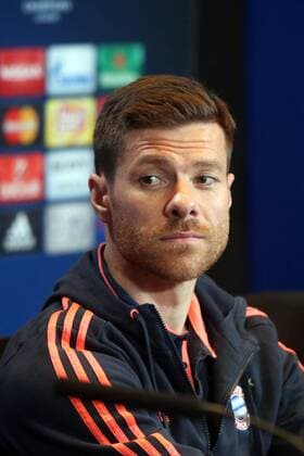 Madrid Xabi Alonso (FC Bayern Muenchen), Pressekonferenz, Atletico Madrid vs. FC Bayern Muenchen, Fussball, Champions League Halbfinale, 26.04.2016, Copyright: Langer Eibner-Pressefoto EP_HLR