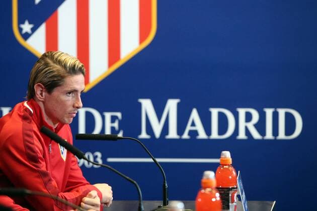 Madrid Fernando Torres ( Atletico Madrid ), Pressekonferenz, Atletico Madrid vs. FC Bayern Muenchen, Fussball, Champions League Halbfinale, 26.04.2016, Copyright: Langer Eibner-Pressefoto EP_HLR