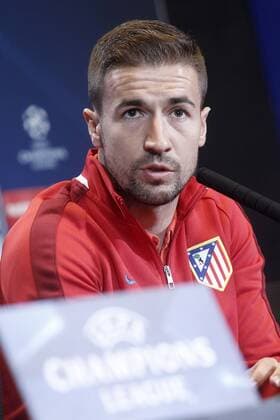 Atletico de Madrid s Gabi Fernandez in press conference PK Pressekonferenz after Champions League 2015 2016 Semi-Finals 1st leg match. April 26,2016.  (2016042673)