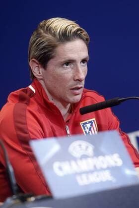 Atletico de Madrid s Fernando Torres in press conference PK Pressekonferenz after Champions League 2015 2016 Semi-Finals 1st leg match. April 26,2016.  (2016042678)