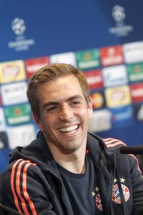 FC Bayern Munchen s Philipp Lahm in press conference PK Pressekonferenz after Champions League 2015 2016 Semi-Finals 1st leg match. April 26,2016.  (2016042633)