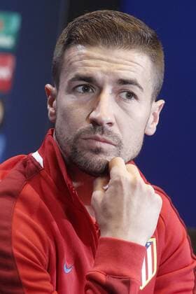 Atletico de Madrid s Gabi Fernandez in press conference PK Pressekonferenz after Champions League 2015 2016 Semi-Finals 1st leg match. April 26,2016.  (2016042672)