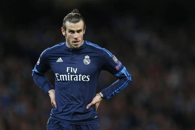 Gareth Bale of Real Madrid dejected during the UEFA Champions League Semi Final 1st leg match at the Etihad Stadium. Photo credit should read: Philip Oldham Sportimage EDITORIAL USE ONLY. No use with unauthorised audio, video, data, fixture lists, club league logos or live services. Online in-match use limited to 120 images, no video emulation. No use in betting, games or single club league player publications.