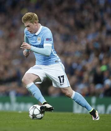 Kevin De Bruyne of Manchester City during the UEFA Champions League Semi Final 1st leg match at the Etihad Stadium. Photo credit should read: Philip Oldham Sportimage EDITORIAL USE ONLY. No use with unauthorised audio, video, data, fixture lists, club league logos or live services. Online in-match use limited to 120 images, no video emulation. No use in betting, games or single club league player publications.