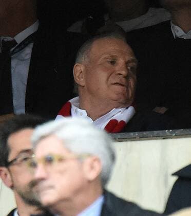 Madrid 27.04.2016, xjhx, Fussball Champions League, Atletico Madrid - FC Bayern München, emspor, v.l. Ulrich Uli Hoeness Hoeneß Hoenes (FC Bayern Muenchen)