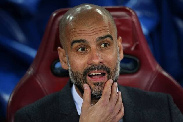 Bilder des Tages - SPORT 27.04.2016, Fussball UEFA Champions League 2015 2016, Halbfinale, Hinspiel, Atletico Madrid - FC Bayern München, im Estadio Vicente Calder—n, Madrid. Trainer Pep Guardiola (Bayern München) 