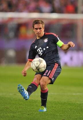 Fußball, Champions League, Atletico Madrid - Bayern München Philipp Lahm (FC Bayern) in action during the UEFA Champions League semifinals match between Atletico de Madrid and F.C Bayern Munchen played at Estadio Vicente Calderon, Madrid - FOTO : J.M.Colomo  xJ.M.Colomox xx